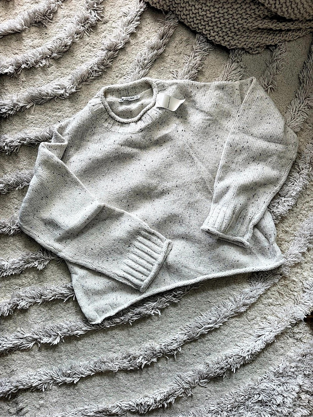 Abercrombie and Fitch: Flecked Crewneck Sweater